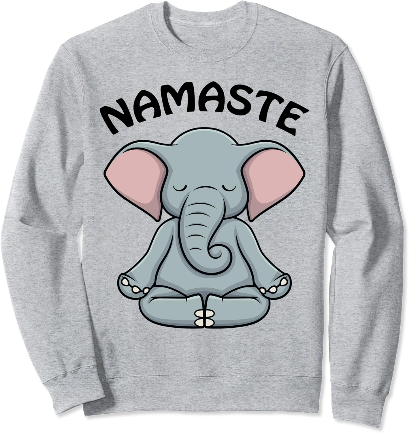 Yoga Elephant Gifts for Elephant Lovers Funny Namaste Yoga Sweatshirt